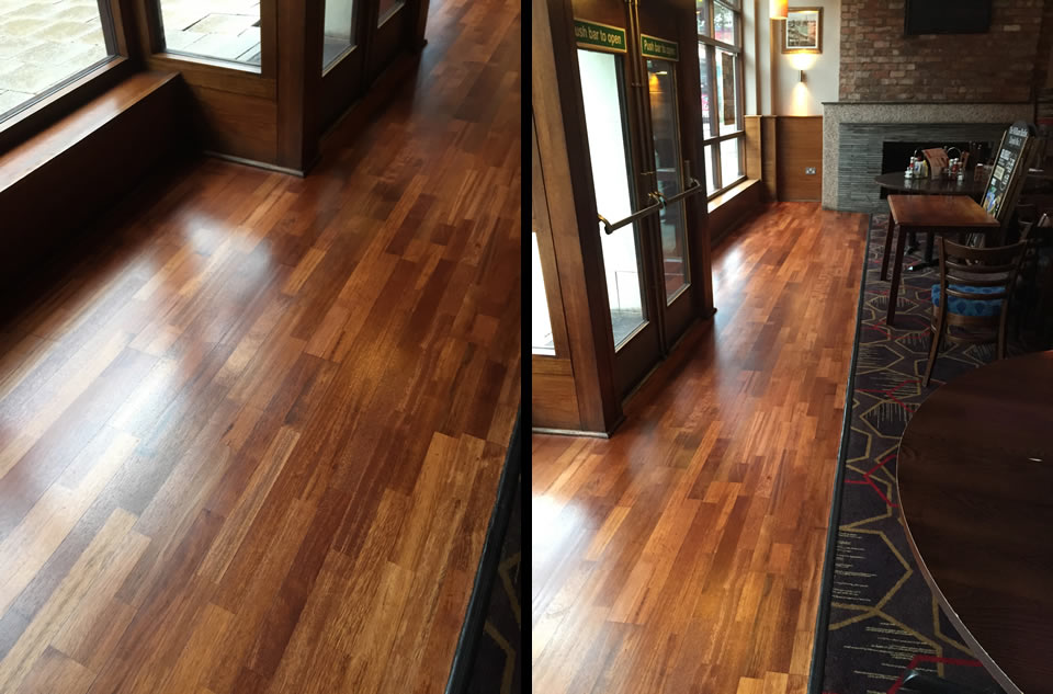 pub floor sanded