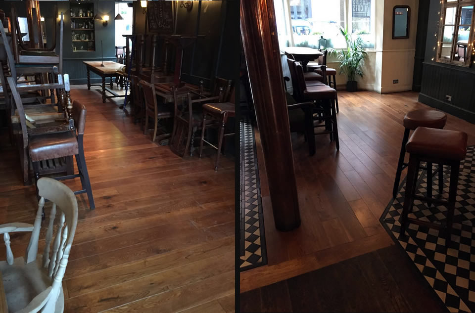 oak floor new install