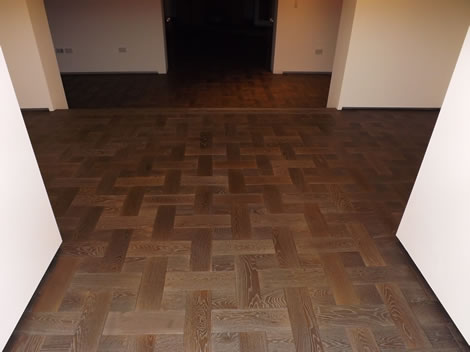 Timber hall flooring