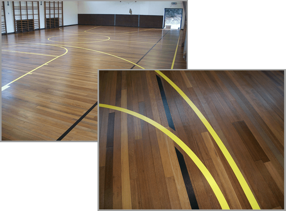 school hall - Line Marking