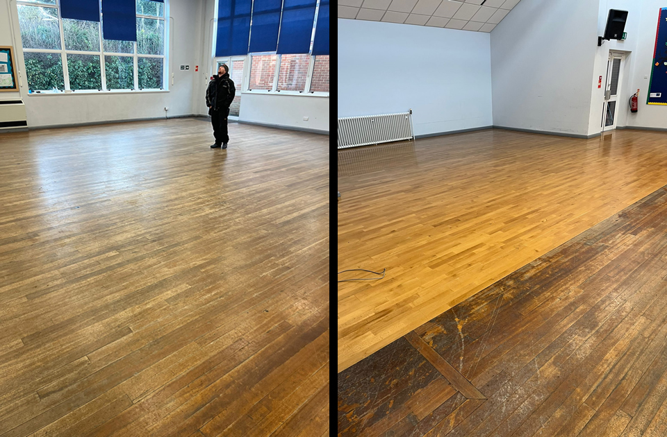 Essex school floor sanding
