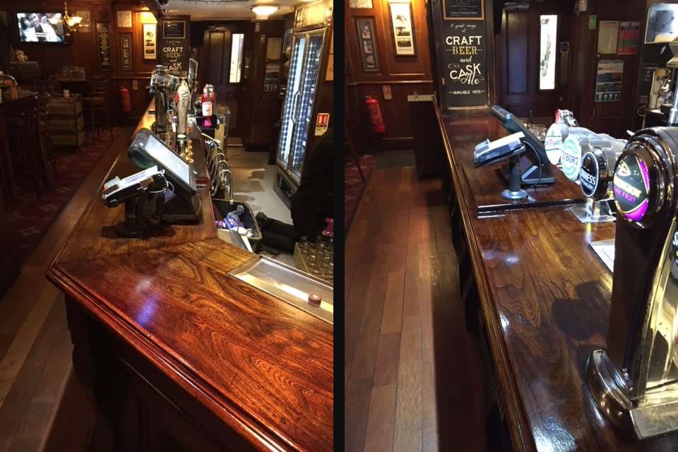 pub bar french polisher