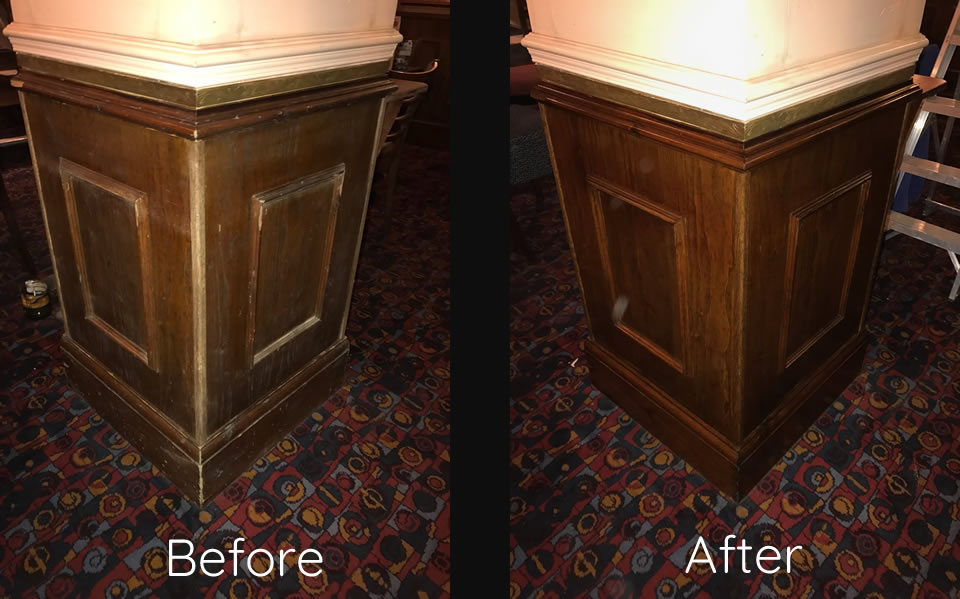 Hampshire pub french polishing