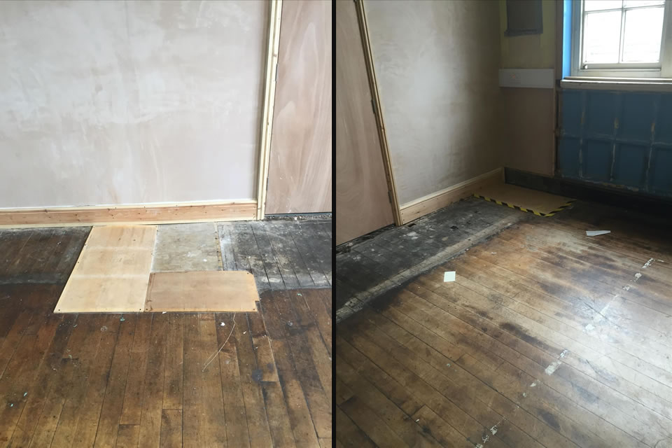 School floor sanding