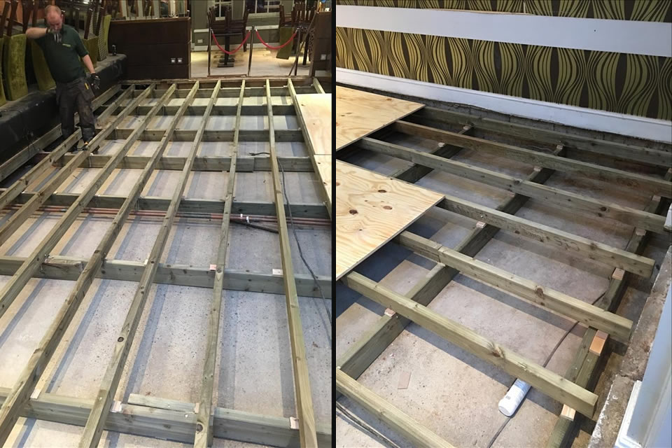 raising of floor