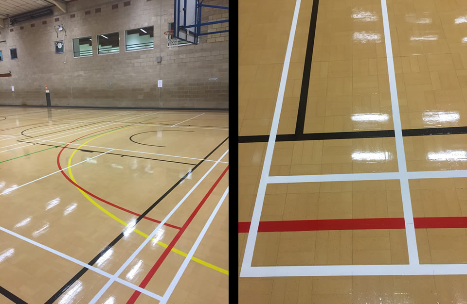 leisure centre floor renovation