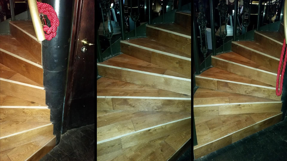 Soho bar floor restoration