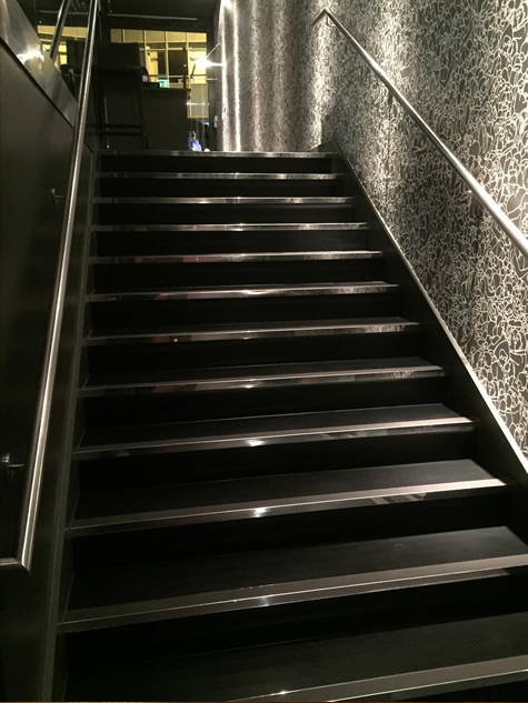 commercial staircase floor
