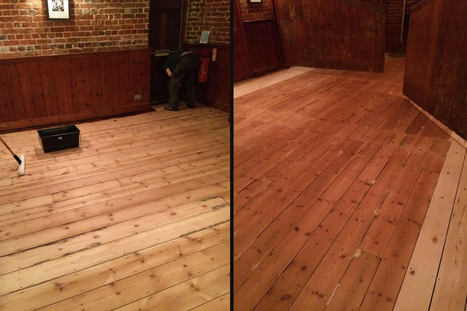 Pub wood flooring Norfolk