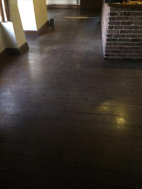 hotel floor before sanding