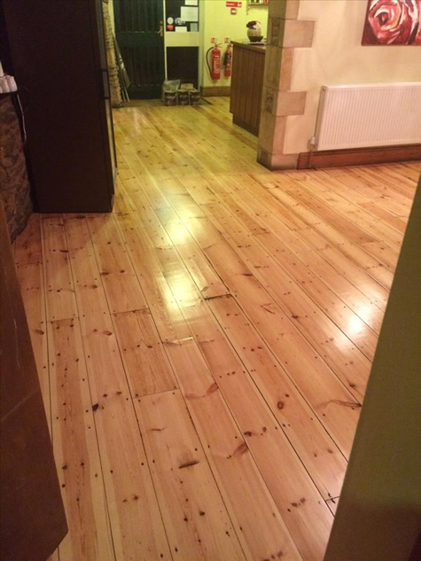 finished coated wooden floor