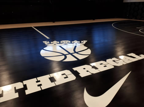 The regal & jordan basketball court