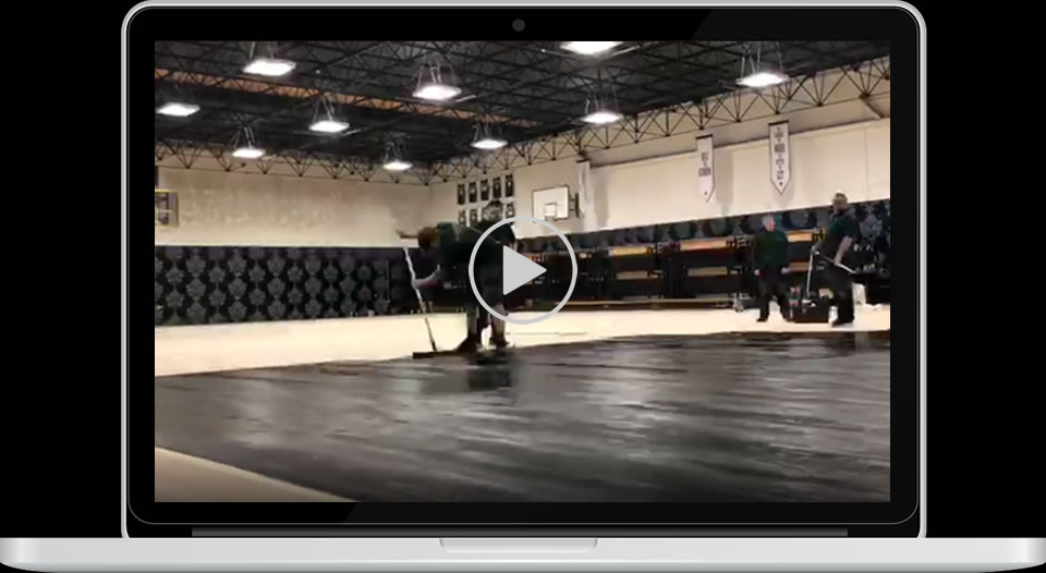 Basketball court time-lapse flooring