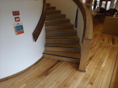 wooden staircase renovation