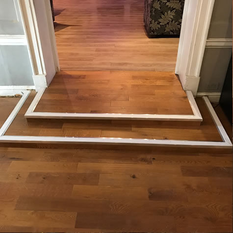 Wooden steps