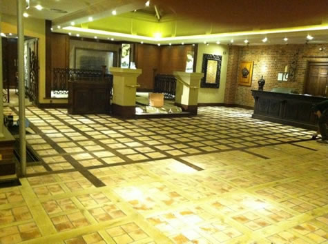 Solid maple floor