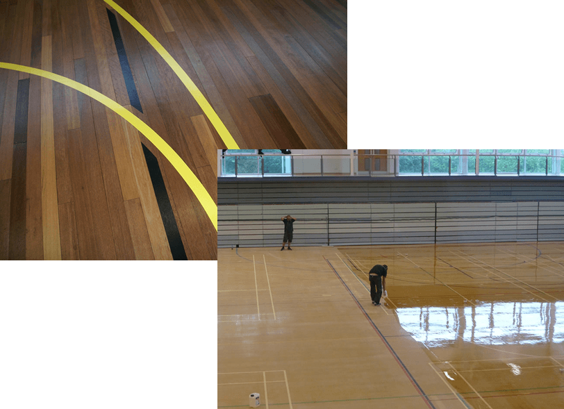 school hall - Line Marking