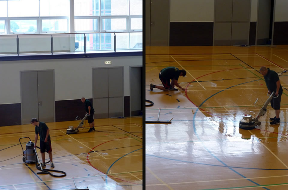 sports floor renovation
